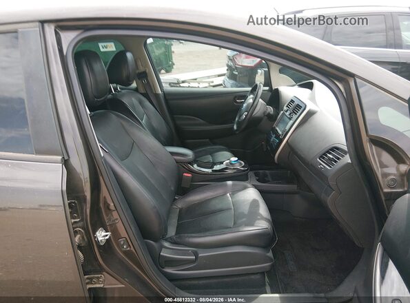1N4BZ0CP5GC301014 2016 NISSAN LEAF Brown Front interior view