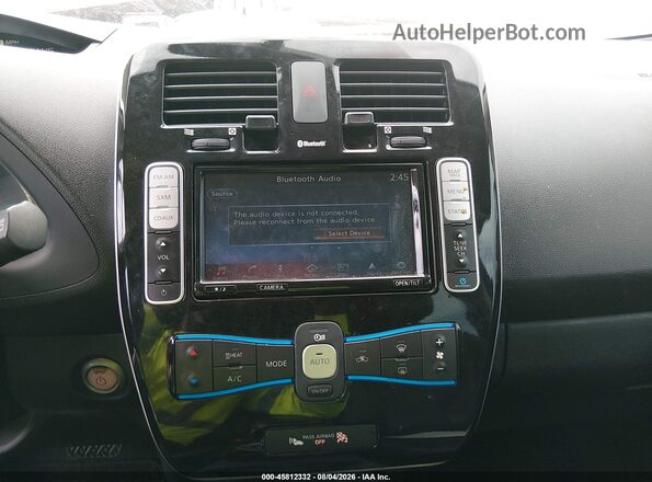 1N4BZ0CP5GC301014 2016 NISSAN LEAF Brown Rear interior view