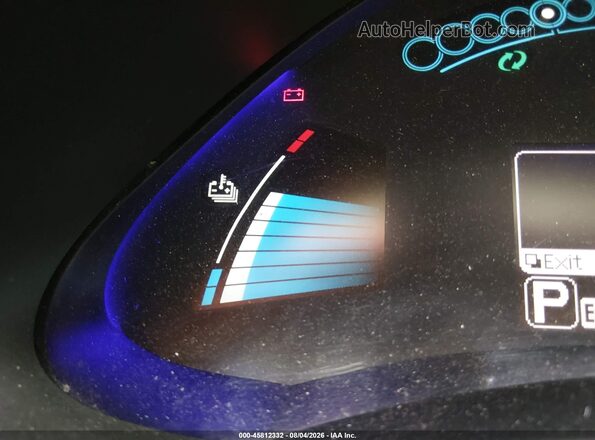 1N4BZ0CP5GC301014 2016 NISSAN LEAF Brown Instrument cluster view