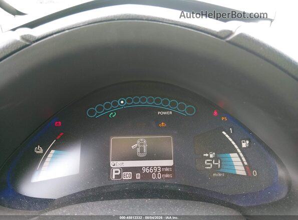 1N4BZ0CP5GC301014 2016 NISSAN LEAF Brown Dashboard view