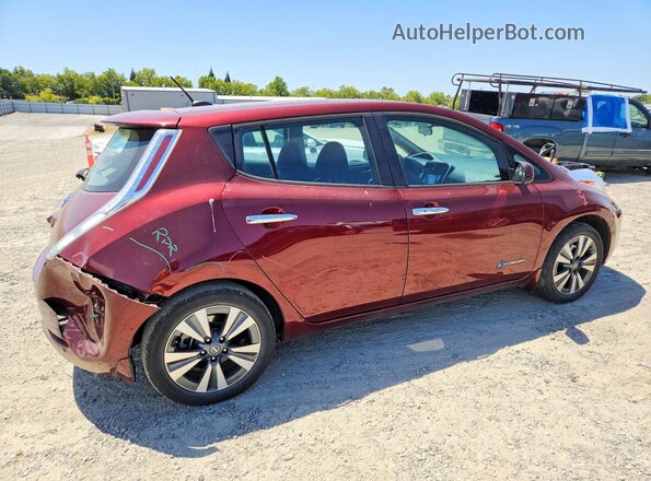 1N4BZ0CP5HC311009 2017 NISSAN LEAF Red Tył prawy