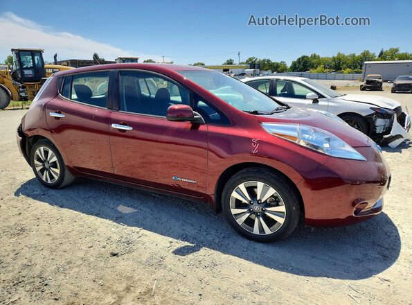 1N4BZ0CP5HC311009 2017 NISSAN LEAF Red Przód prawy