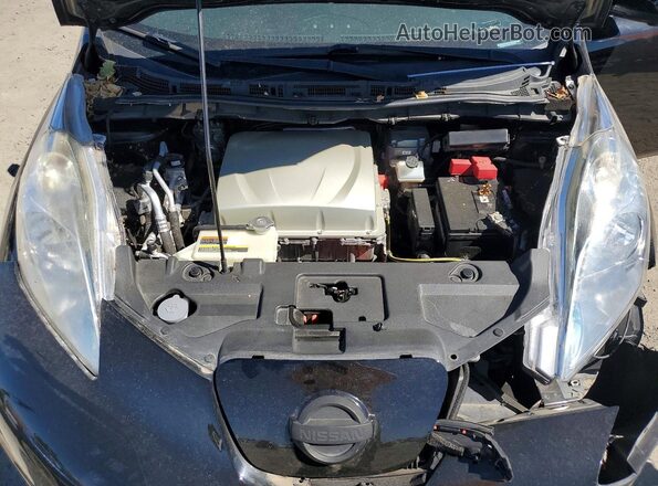 1N4BZ0CP6GC302558 2016 NISSAN LEAF Black Rear interior view