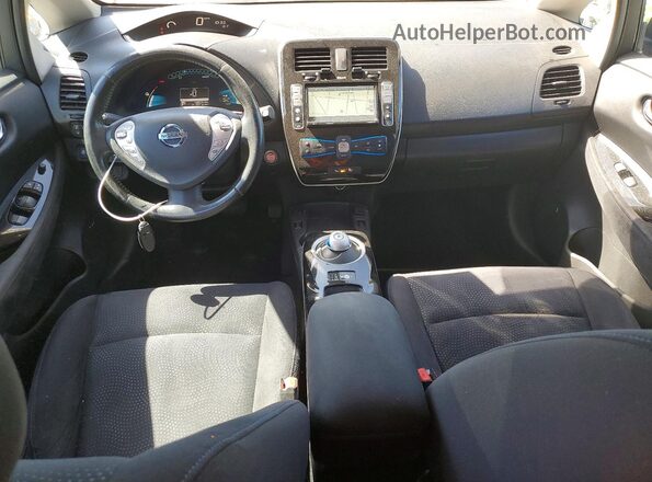 1N4BZ0CP6GC302558 2016 NISSAN LEAF Black Dashboard view