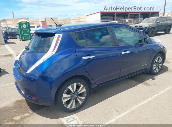 1N4BZ0CP6GC307727 2016 NISSAN LEAF Blue უკანა მარჯვენა