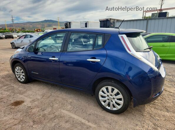 1N4BZ0CP6HC308233 2017 NISSAN LEAF Blue Задня ліва чверть