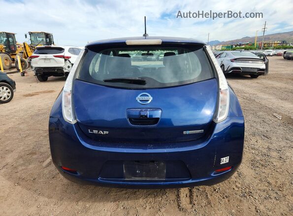 1N4BZ0CP6HC308233 2017 NISSAN LEAF Blue Вид ззаду
