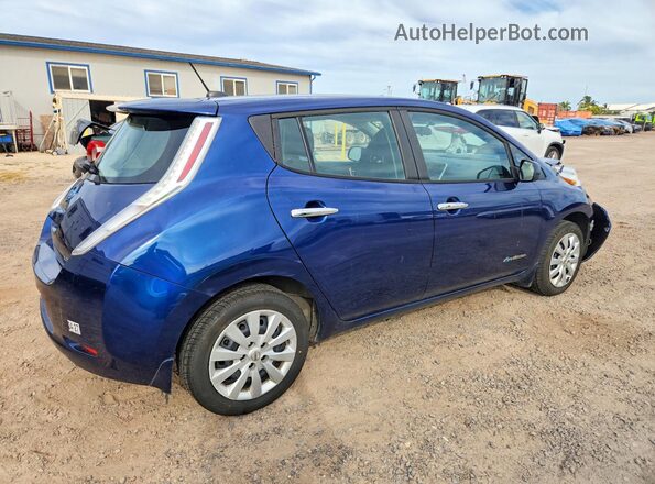 1N4BZ0CP6HC308233 2017 NISSAN LEAF Blue Задня права чверть