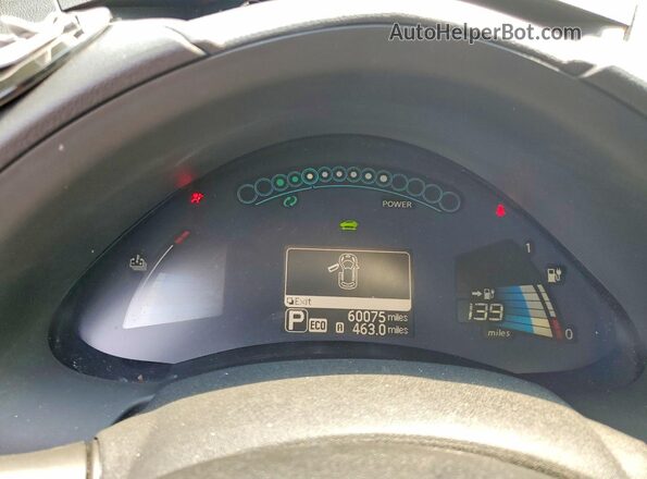 1N4BZ0CP6HC310743 2017 NISSAN LEAF Gray Սարքավորումների վահանակի տեսք