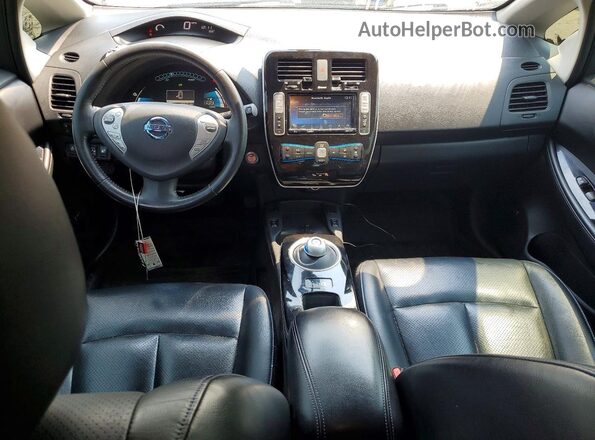 1N4BZ0CP6HC310743 2017 NISSAN LEAF Gray Առջևի վահանակի տեսք