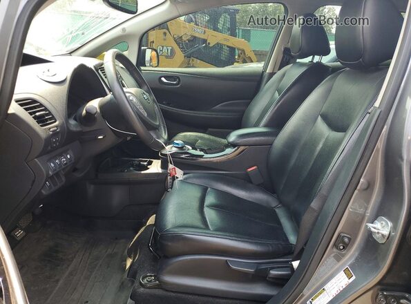 1N4BZ0CP6HC310743 2017 NISSAN LEAF Gray Սալոնի դիմացի տեսք