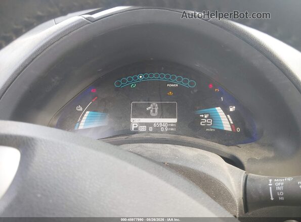 1N4BZ0CP7GC303475 2016 NISSAN LEAF Burgundy უკანა სალონის ხედი