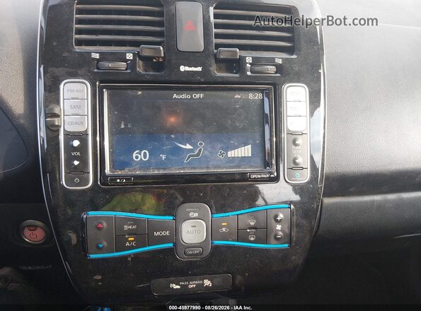 1N4BZ0CP7GC303475 2016 NISSAN LEAF Burgundy სალონის 360-გრადუსიანი ხედი