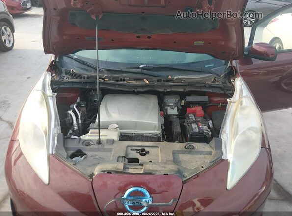 1N4BZ0CP7GC303475 2016 NISSAN LEAF Burgundy უკანა ხედი
