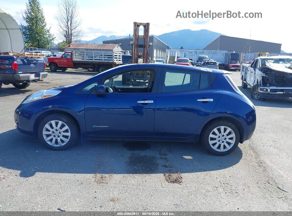 1N4BZ0CP8HC309738 2017 NISSAN LEAF Blue Սալոնի 360 աստիճան տեսք