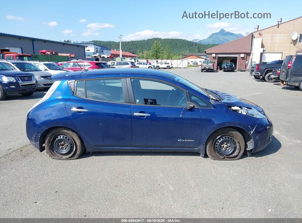 1N4BZ0CP8HC309738 2017 NISSAN LEAF Blue Սալոնի հետևի տեսք