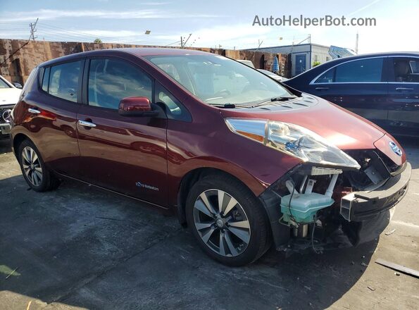1N4BZ0CP9GC301467 2016 NISSAN LEAF Red Delantero derecho