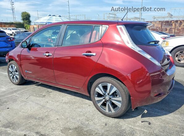 1N4BZ0CP9GC301467 2016 NISSAN LEAF Red Trasero izquierdo