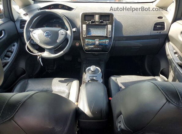 1N4BZ0CP9GC301467 2016 NISSAN LEAF Red Vista del salpicadero