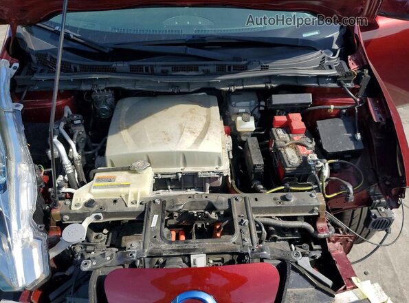 1N4BZ0CP9GC301467 2016 NISSAN LEAF Red Vista interior trasera
