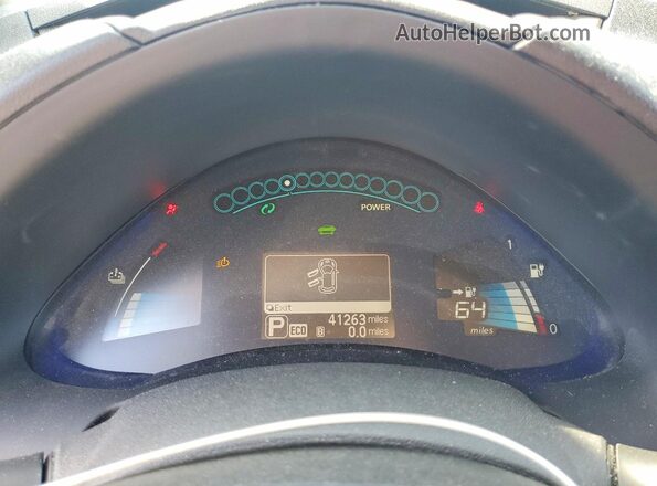 1N4BZ0CP9GC301467 2016 NISSAN LEAF Red Vista del cuadro de instrumentos