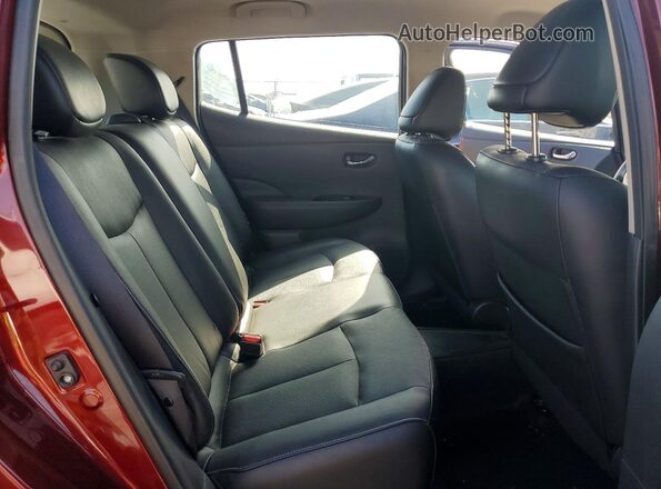 1N4BZ0CP9GC301467 2016 NISSAN LEAF Red Vista de los asientos traseros