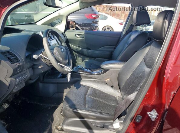 1N4BZ0CP9GC301467 2016 NISSAN LEAF Red Vista interior delantera