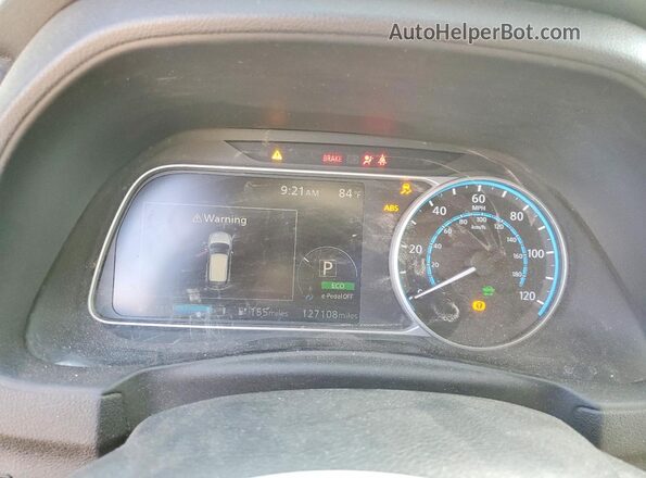 1N4BZ1BP8LC303213 2020 NISSAN LEAF Silver Instrument cluster view