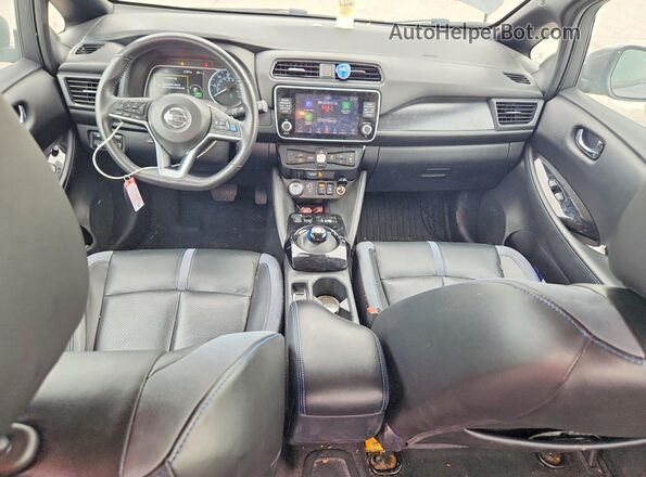 1N4BZ1CP0KC319760 2019 NISSAN LEAF Gray წინა პანელის ხედი