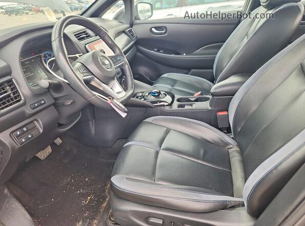 1N4BZ1CP0KC319760 2019 NISSAN LEAF Gray წინა სალონის ხედი