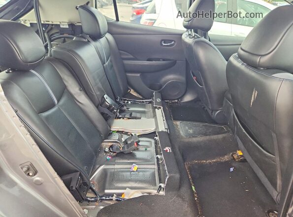 1N4BZ1CP0KC319760 2019 NISSAN LEAF Gray უკანა სავარძლების ხედი