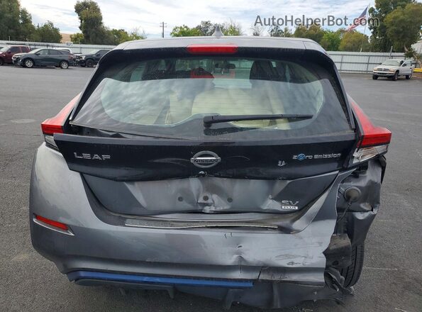 1N4BZ1CP1KC312932 2019 NISSAN LEAF Gray Вид ззаду