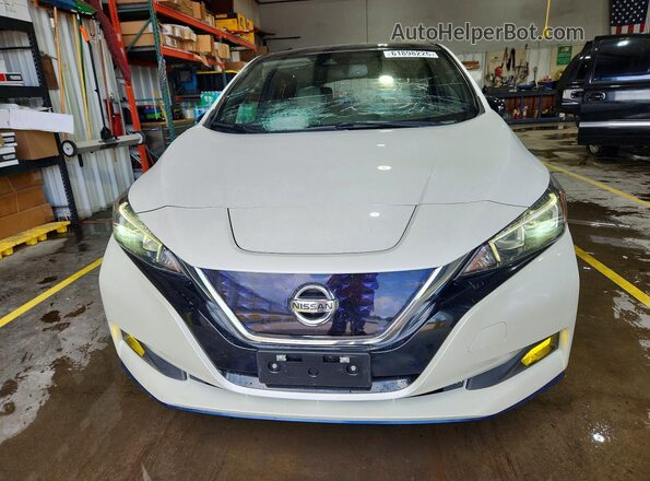 1N4BZ1CP2KC316262 2019 NISSAN LEAF White Դիմացի տեսք