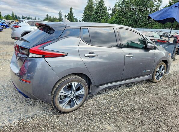 1N4BZ1CP4KC312956 2019 NISSAN LEAF Серый Задняя правая четверть