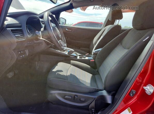 1N4BZ1CP6LC300938 2020 NISSAN LEAF Red წინა სალონის ხედი