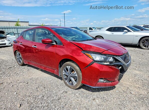 1N4BZ1CP6LC300938 2020 NISSAN LEAF Red წინა მარჯვენა