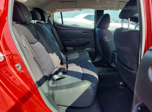 1N4BZ1CP6LC300938 2020 NISSAN LEAF Red უკანა სავარძლების ხედი