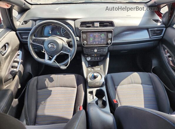 1N4BZ1CP6LC300938 2020 NISSAN LEAF Red წინა პანელის ხედი