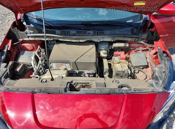 1N4BZ1CP6LC300938 2020 NISSAN LEAF Red უკანა სალონის ხედი