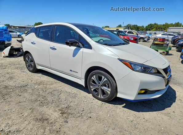 1N4BZ1CP7KC319934 2019 NISSAN LEAF Белый Передняя правая четверть
