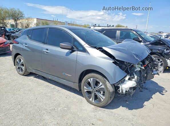 1N4BZ1CP8KC319893 2019 NISSAN LEAF Gray Delantero derecho