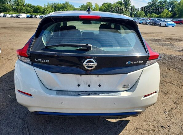 1N4BZ1CP8LC309219 2020 NISSAN LEAF White Widok z tyłu