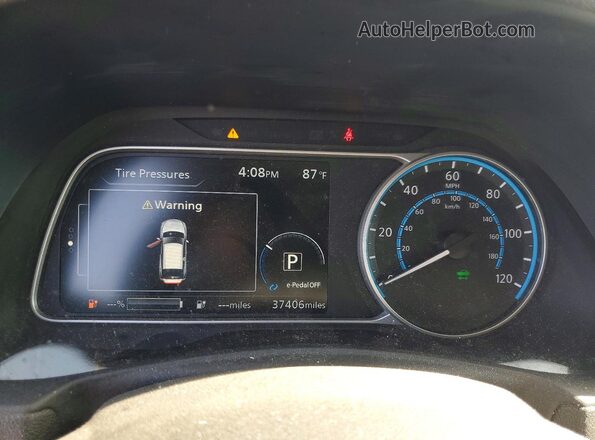 1N4BZ1CP9KC315349 2019 NISSAN LEAF Black Widok zestawu wskaźników