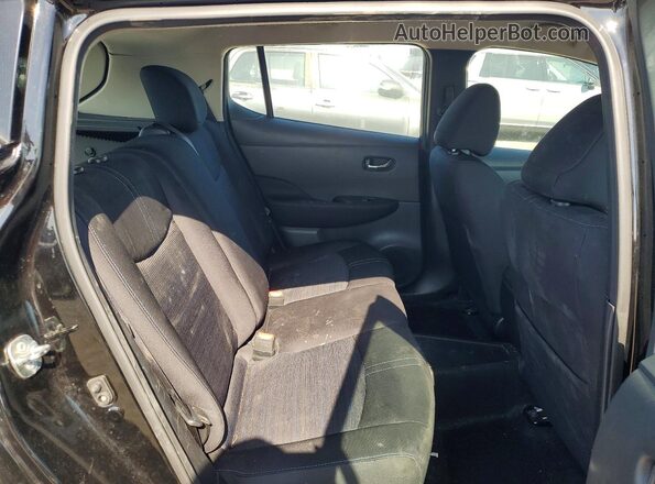 1N4BZ1CP9KC315349 2019 NISSAN LEAF Black Widok tylnych siedzeń