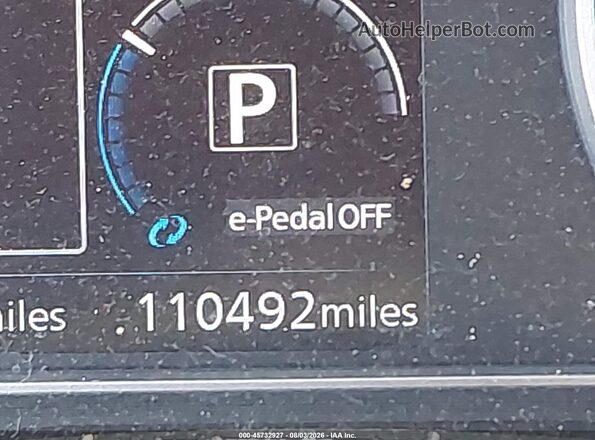 1N4BZ1CPXKC313304 2019 NISSAN LEAF Белый Вид задней части салона