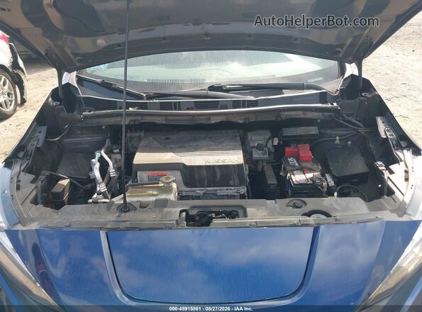1N4BZ1CV9MC550206 2021 NISSAN LEAF Blue Rear view