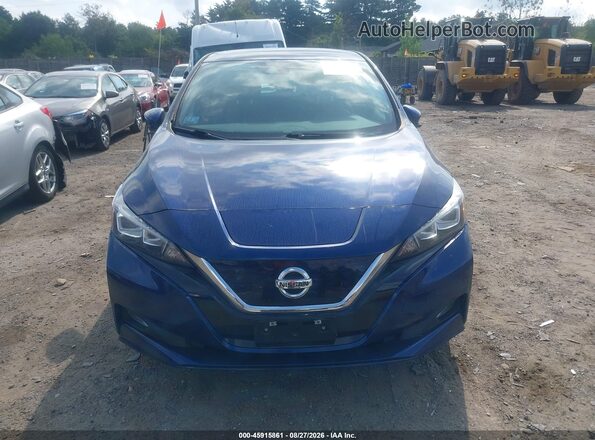 1N4BZ1CV9MC550206 2021 NISSAN LEAF Blue Instrument cluster view