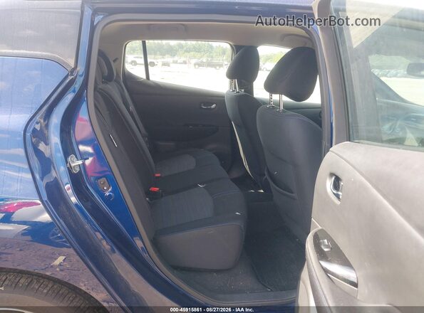 1N4BZ1CV9MC550206 2021 NISSAN LEAF Blue VIN sticker view