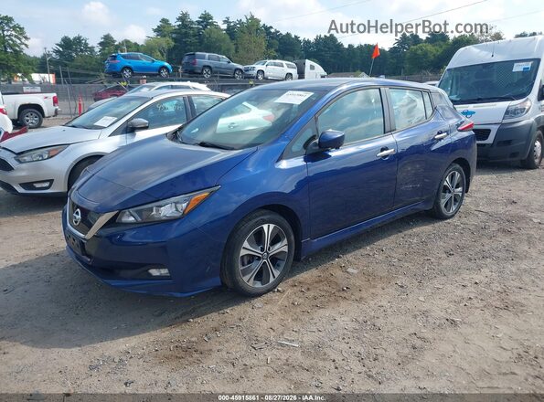 1N4BZ1CV9MC550206 2021 NISSAN LEAF Blue Front left