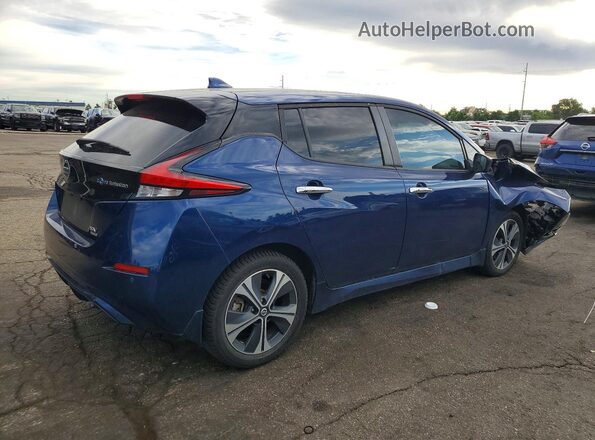 1N4BZ1CVXNC556498 2022 NISSAN LEAF Blue უკანა მარჯვენა